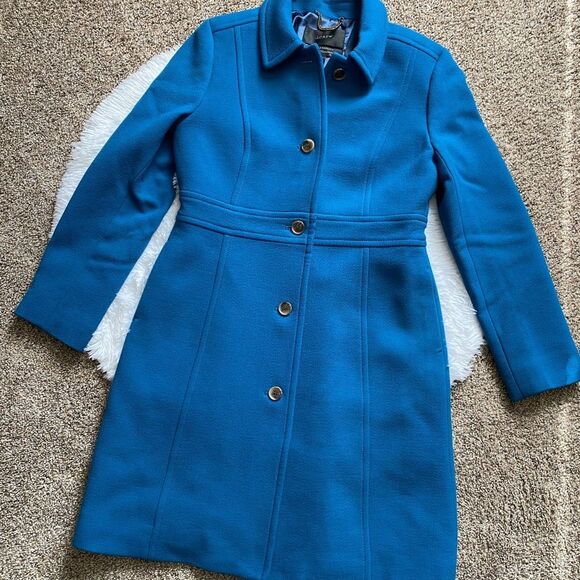J. Crew Jackets & Blazers - J. Crew Lady Day Coat in Italian Double Cloth Wool Blend Lined Buttons Womens 12